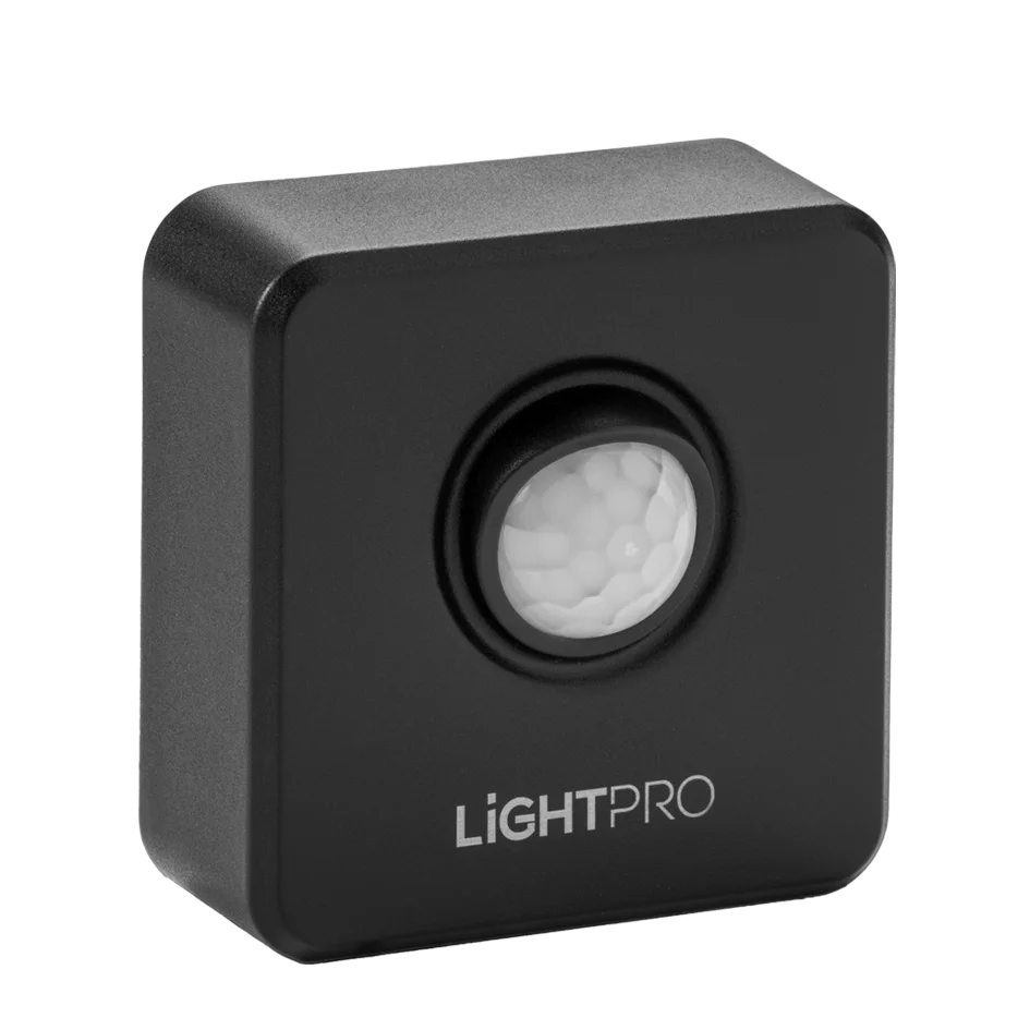 Senzor de mișcare SMART (Zigbee) – Aplicația Lightpro permite configurarea ușoară a senzorului de mișcare smart și aprinderea lămpilor unde este nevoie.
